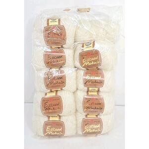 Hamanaka Knitting Yarn Exceed Mohair Wool Color #1 Lot B White Lot of 10 U325